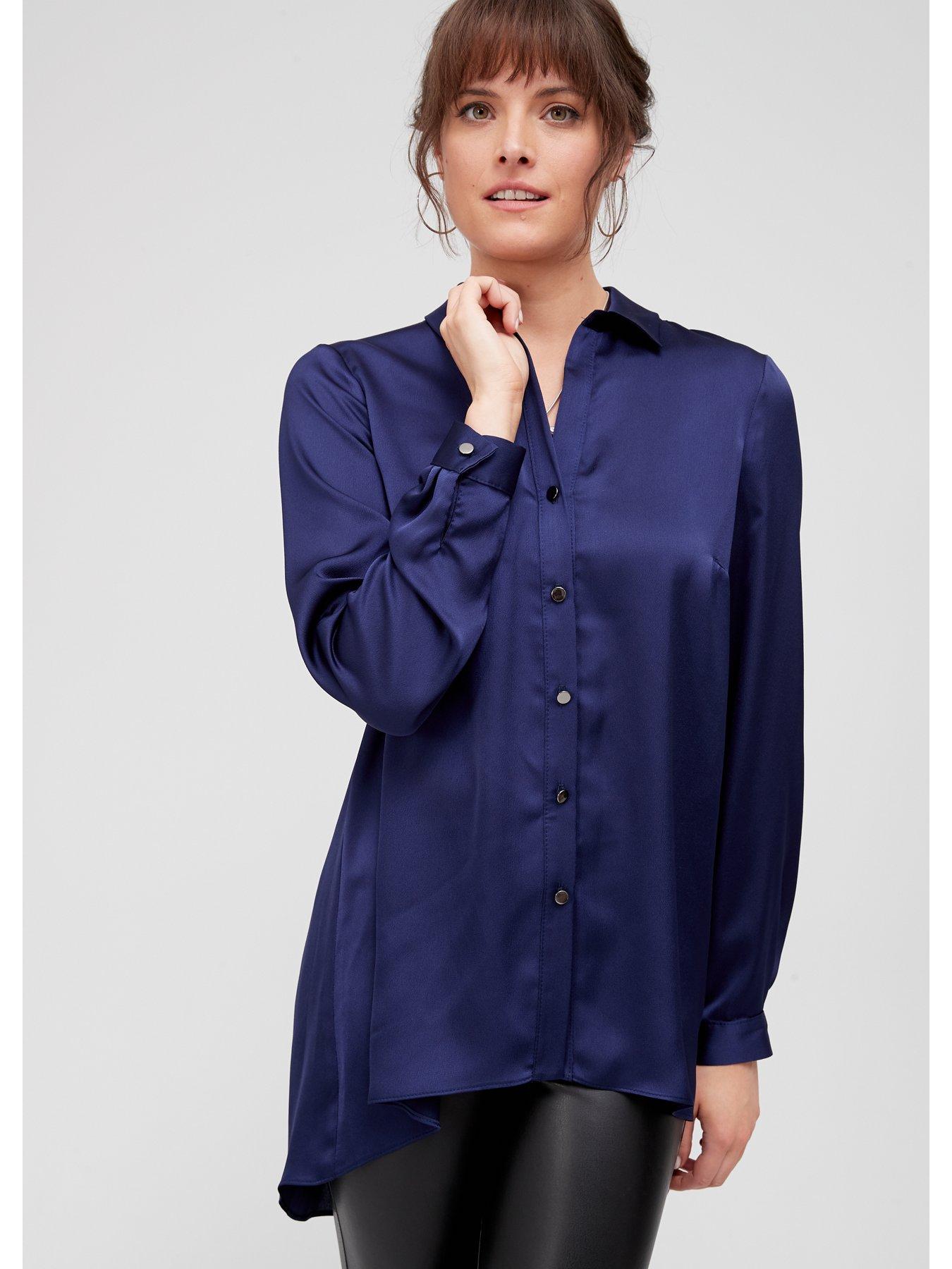 Essentials Cotton Modal Draped Puff Sleeve Turtleneck Camicetta Donna Essentials Cotton Modal Draped Puff Sleeve Turtleneck Camicetta Donna